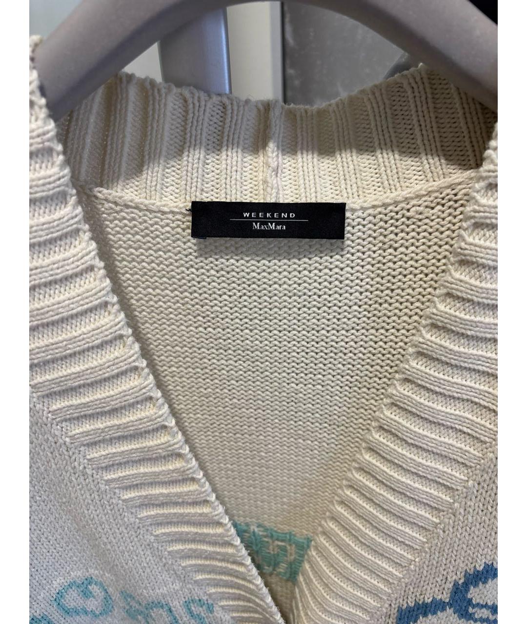 MAX MARA Бежевый хлопковый кардиган, фото 3