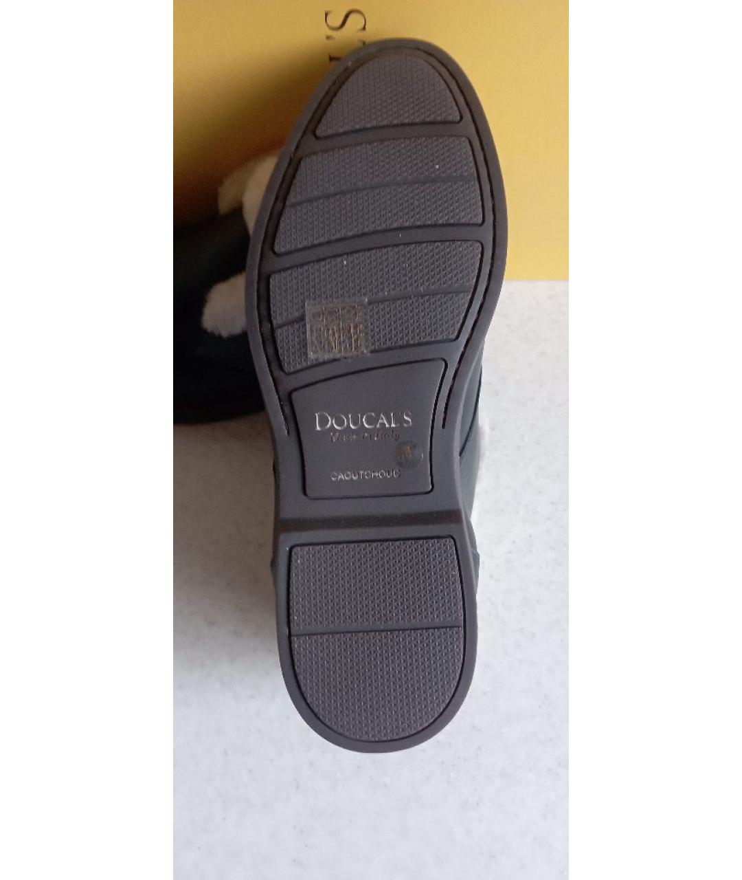 DOUCAL'S Черные кожаные лоферы, фото 5