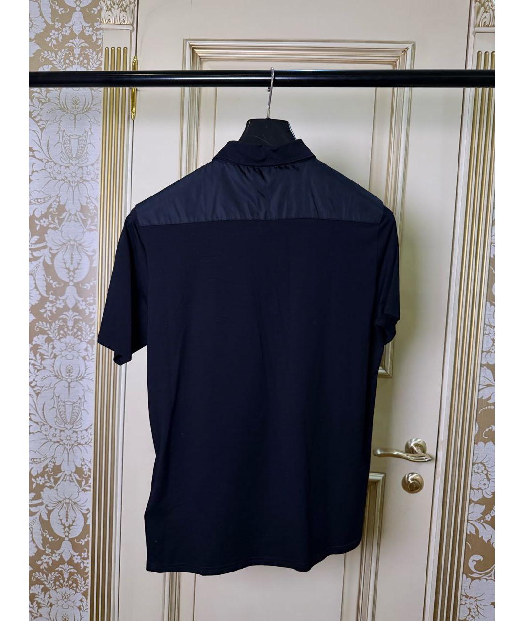 PRADA Темно-синее поло с коротким рукавом, фото 2