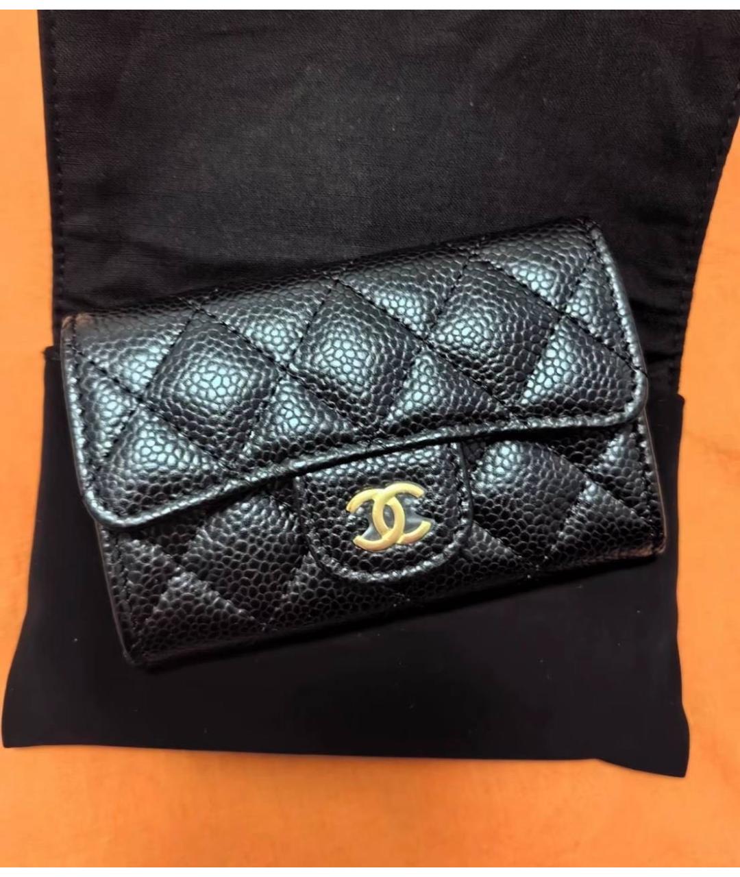 CHANEL Черный кошелек, фото 2
