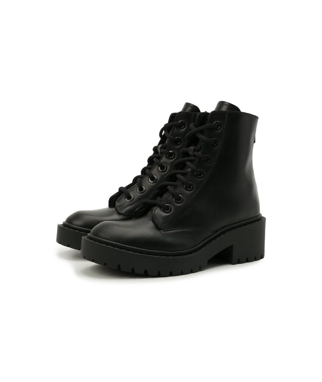 KENZO Черные кожаные ботинки, фото 5
