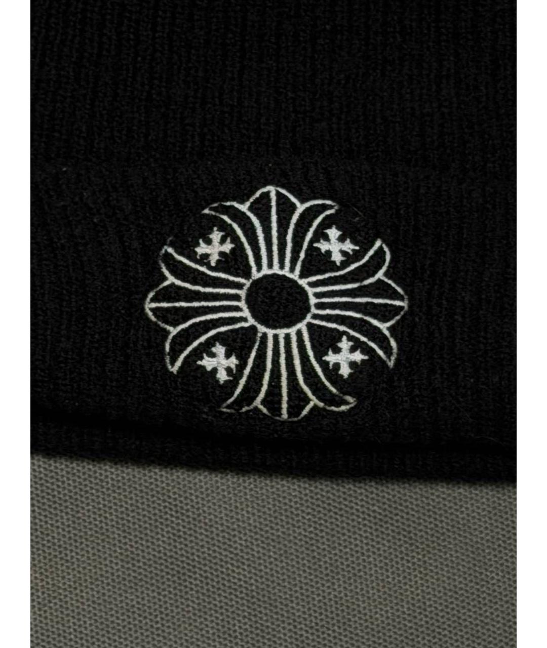 CHROME HEARTS Черная шерстяная шапка, фото 3