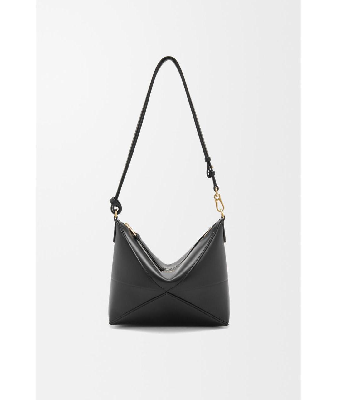 LOEWE Черная кожаная сумка через плечо, фото 7