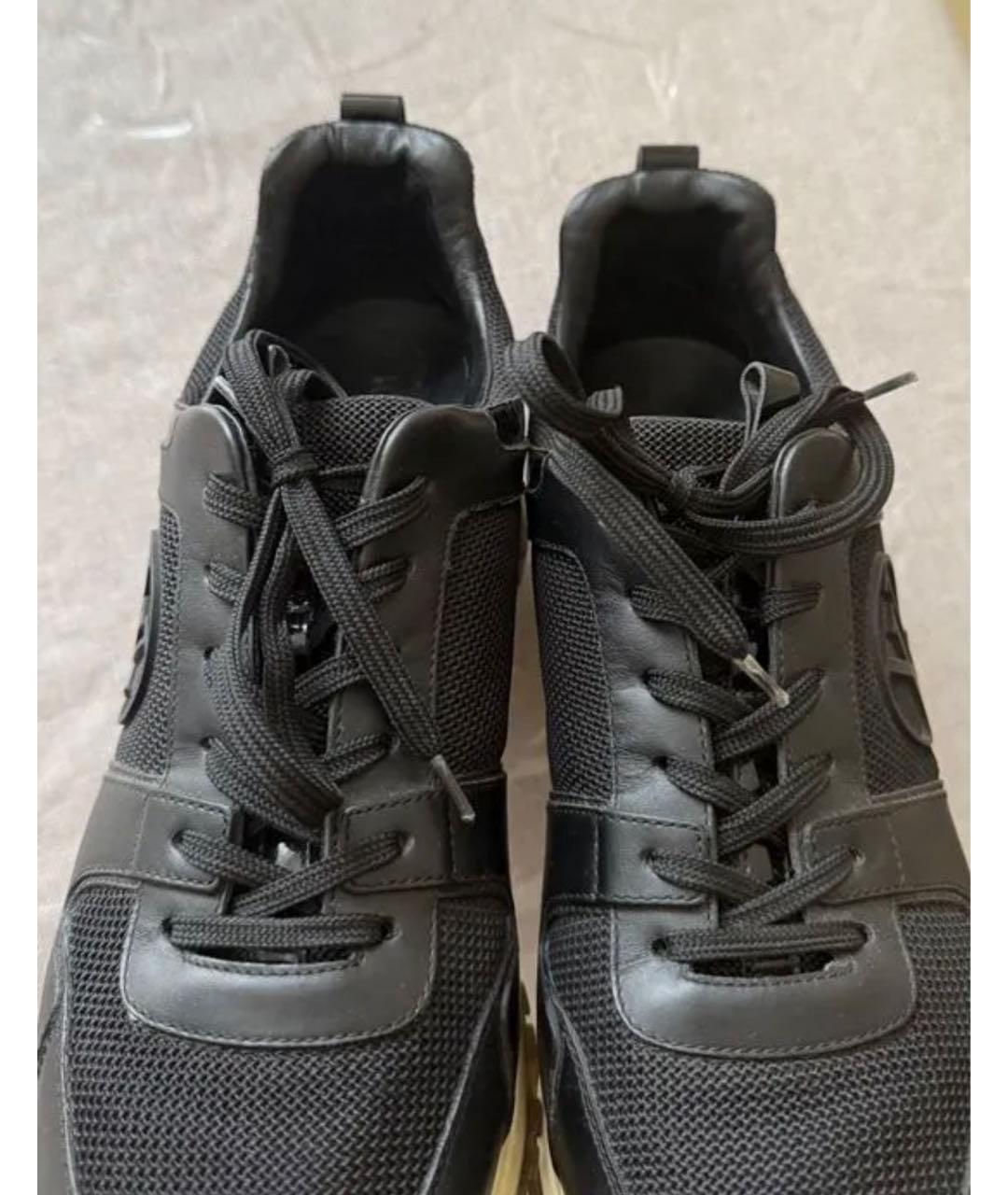 LOUIS VUITTON Черные текстильные кроссовки, фото 6