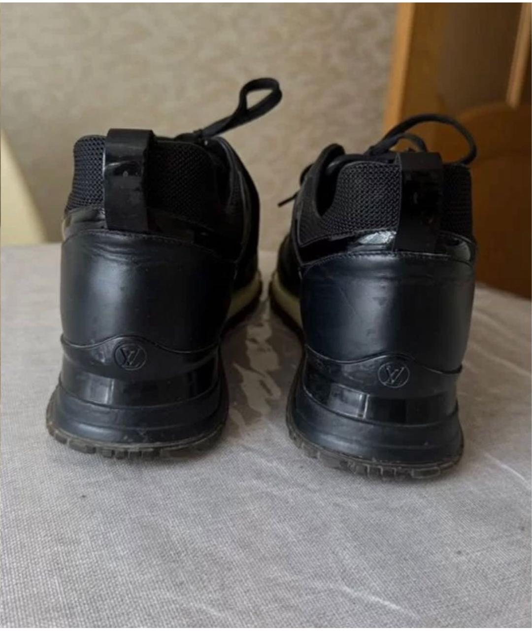 LOUIS VUITTON Черные текстильные кроссовки, фото 5