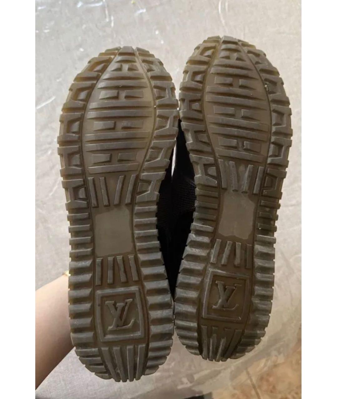LOUIS VUITTON Черные текстильные кроссовки, фото 8