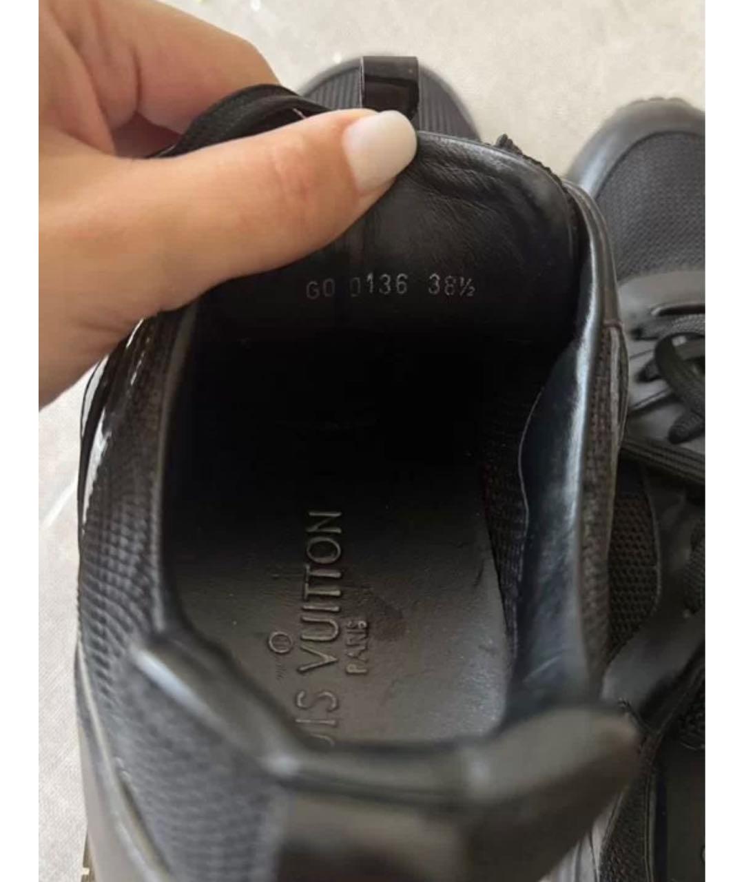 LOUIS VUITTON Черные текстильные кроссовки, фото 7