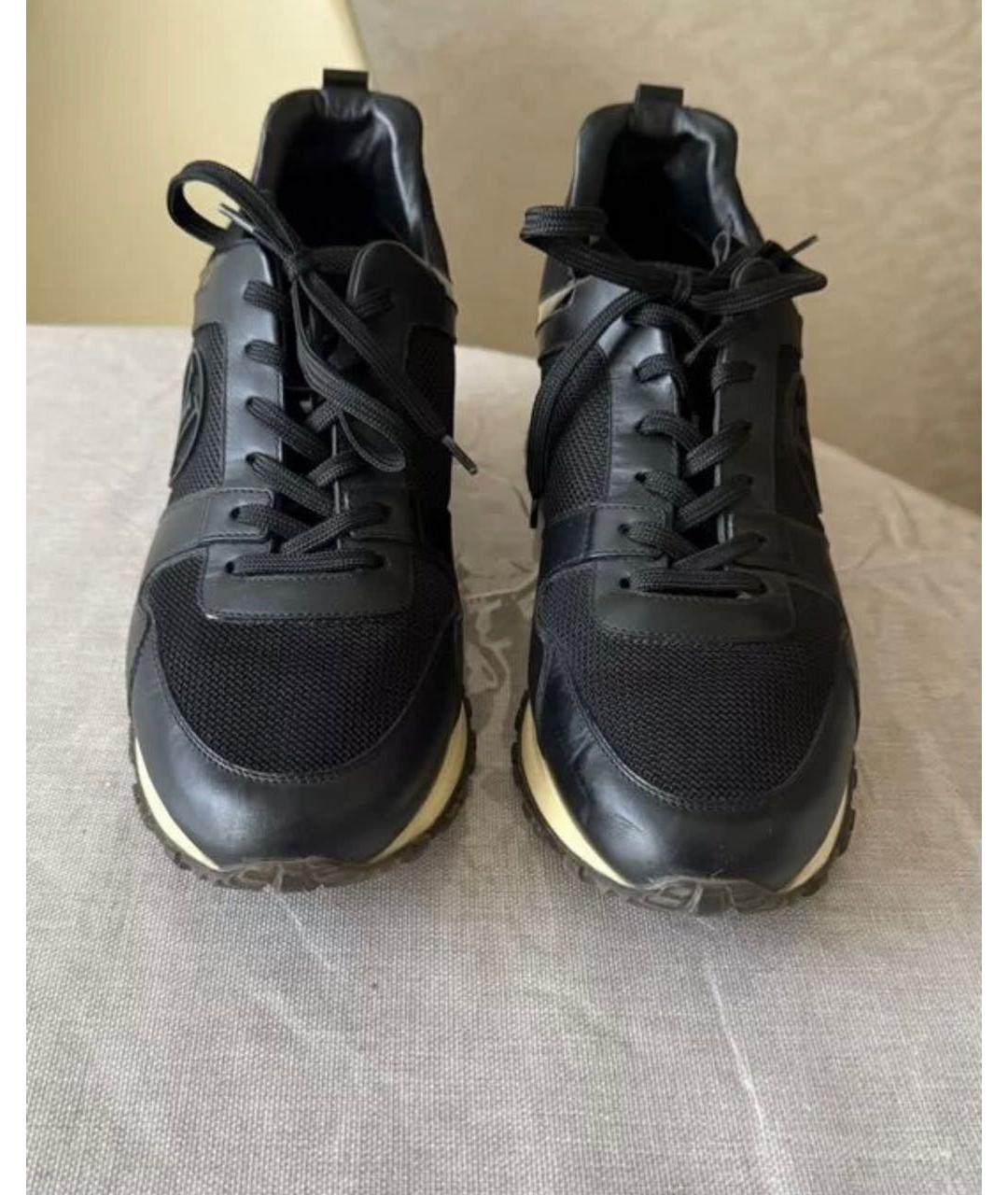 LOUIS VUITTON Черные текстильные кроссовки, фото 4