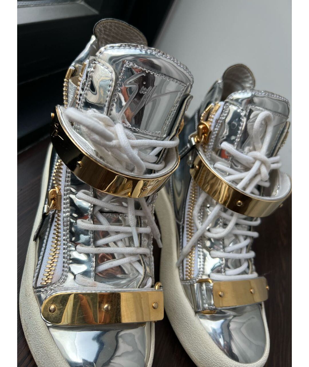 GIUSEPPE ZANOTTI DESIGN Серебряные ботинки, фото 8