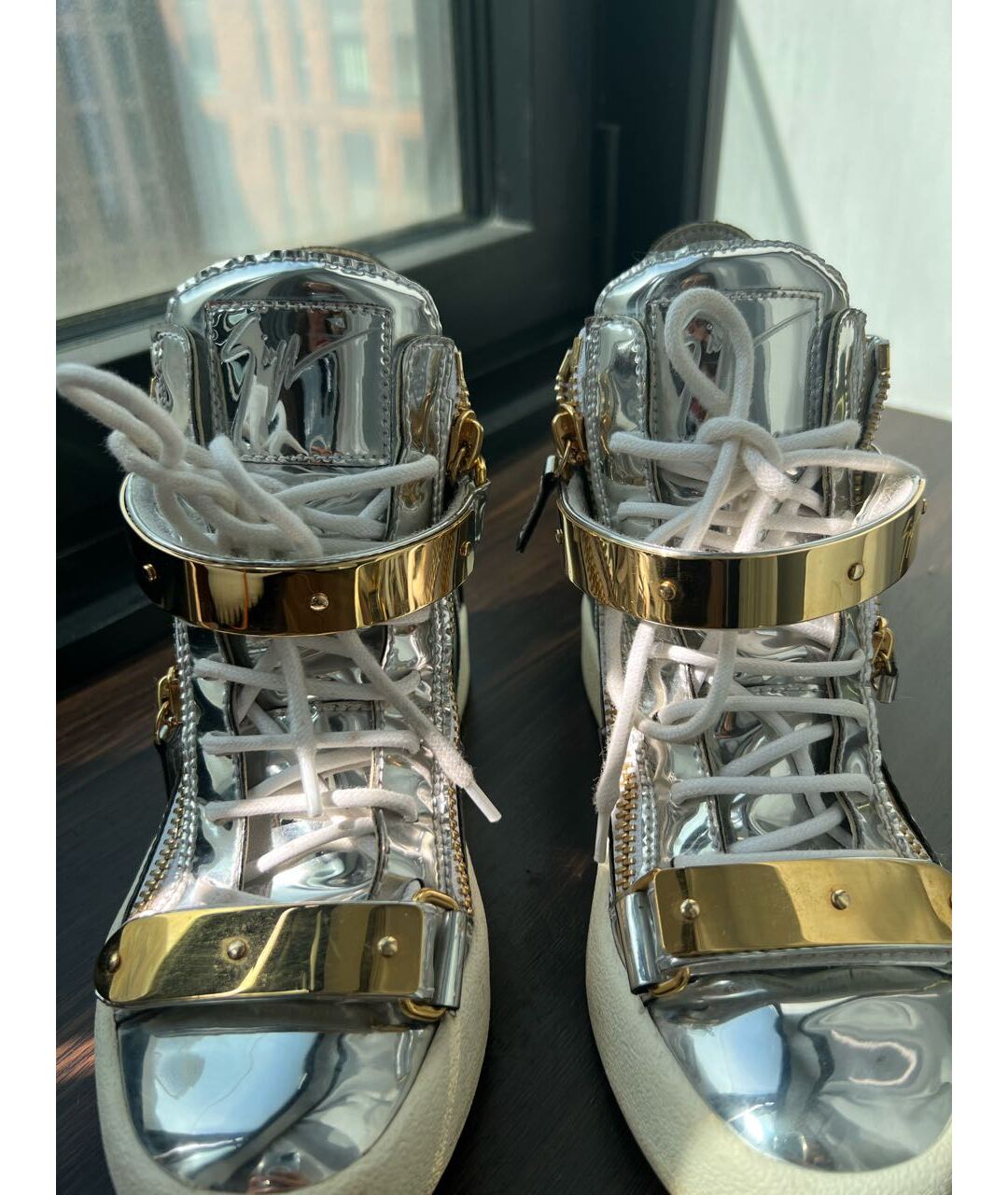 GIUSEPPE ZANOTTI DESIGN Серебряные ботинки, фото 2