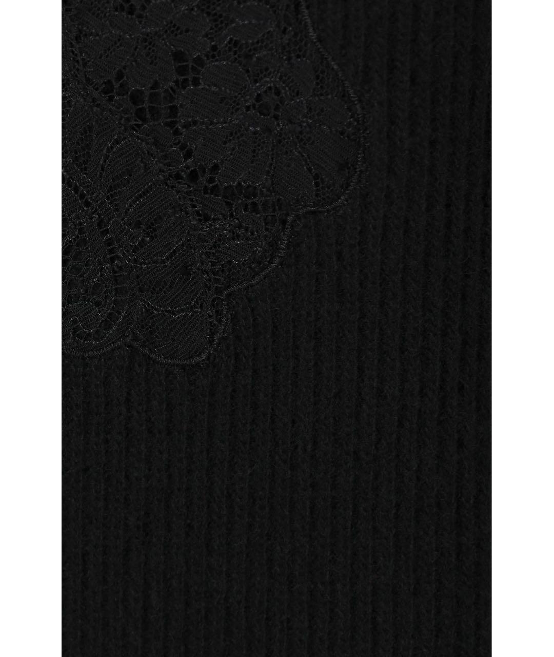 VALENTINO Черное шерстяное повседневное платье, фото 4