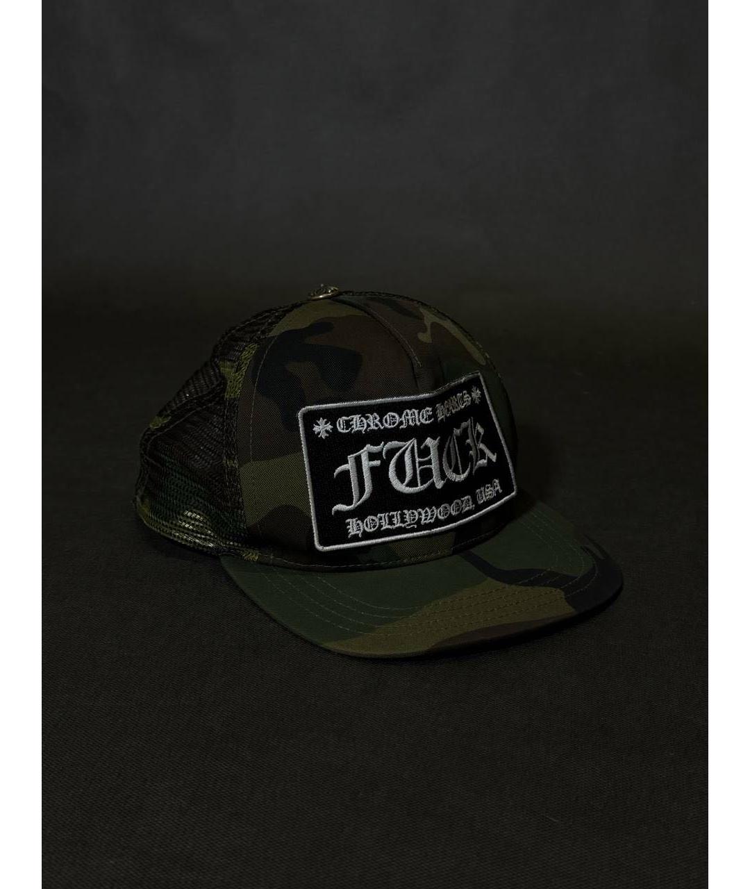 CHROME HEARTS Хаки хлопковая кепка/бейсболка, фото 2