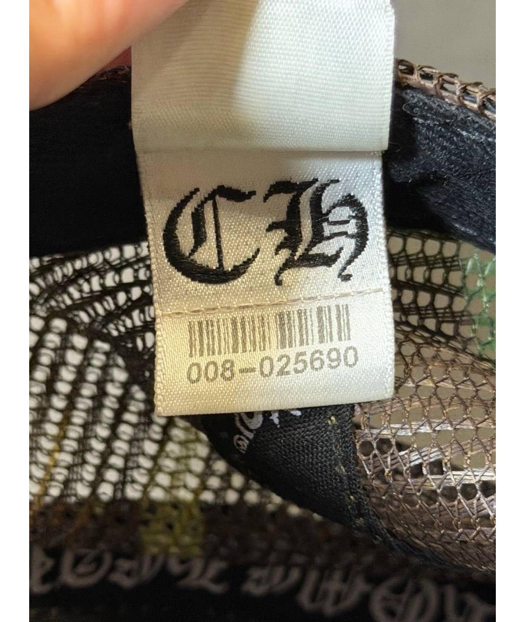 CHROME HEARTS Хаки хлопковая кепка, фото 6