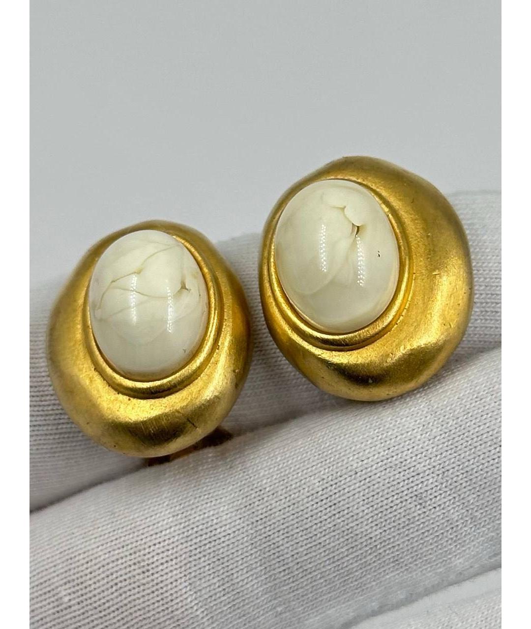 GIVENCHY Золотые металлические клипсы, фото 3