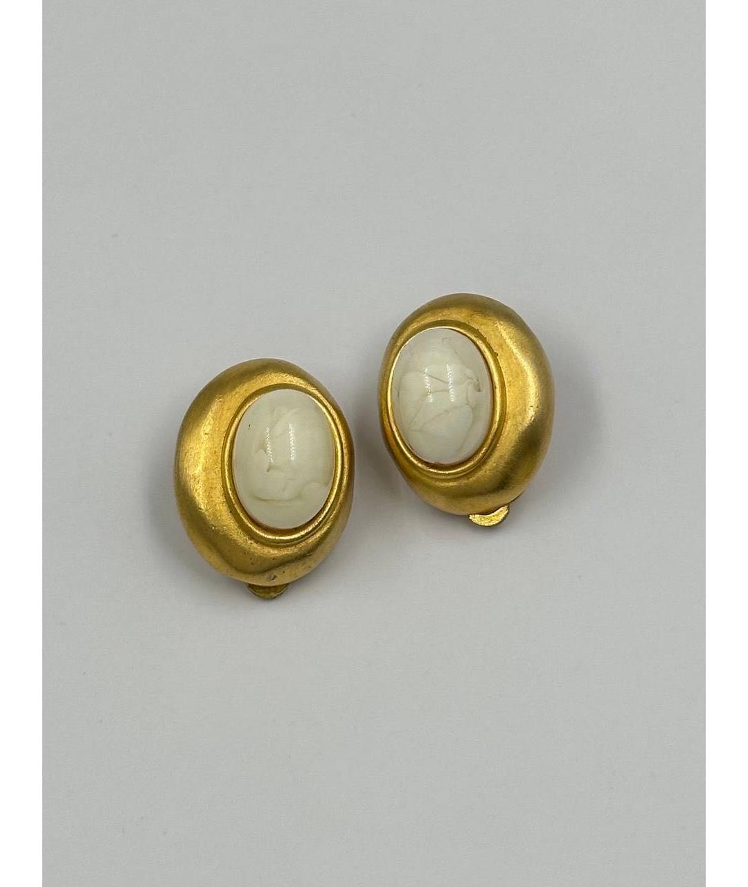 GIVENCHY Золотые металлические клипсы, фото 8