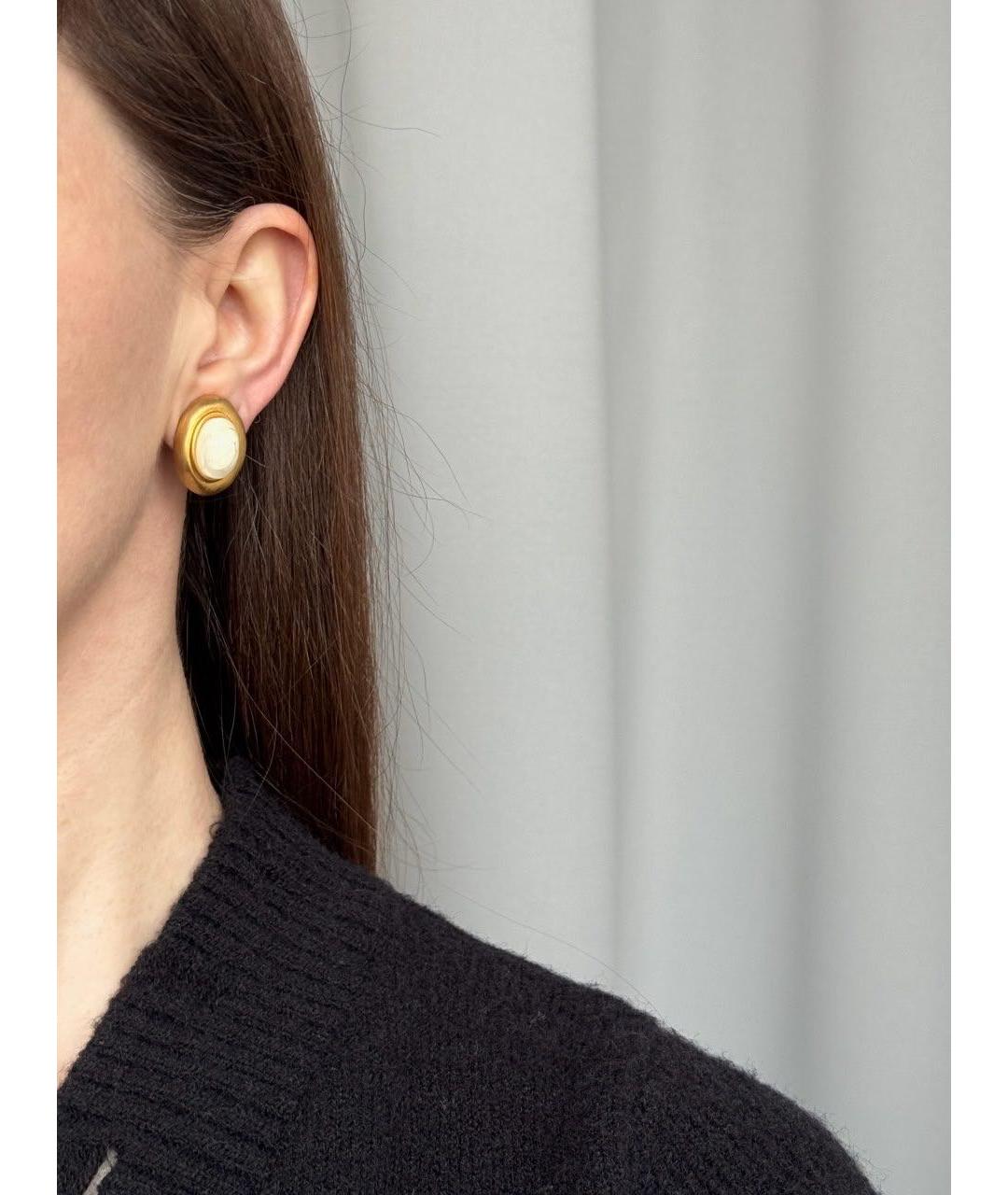 GIVENCHY Золотые металлические клипсы, фото 7