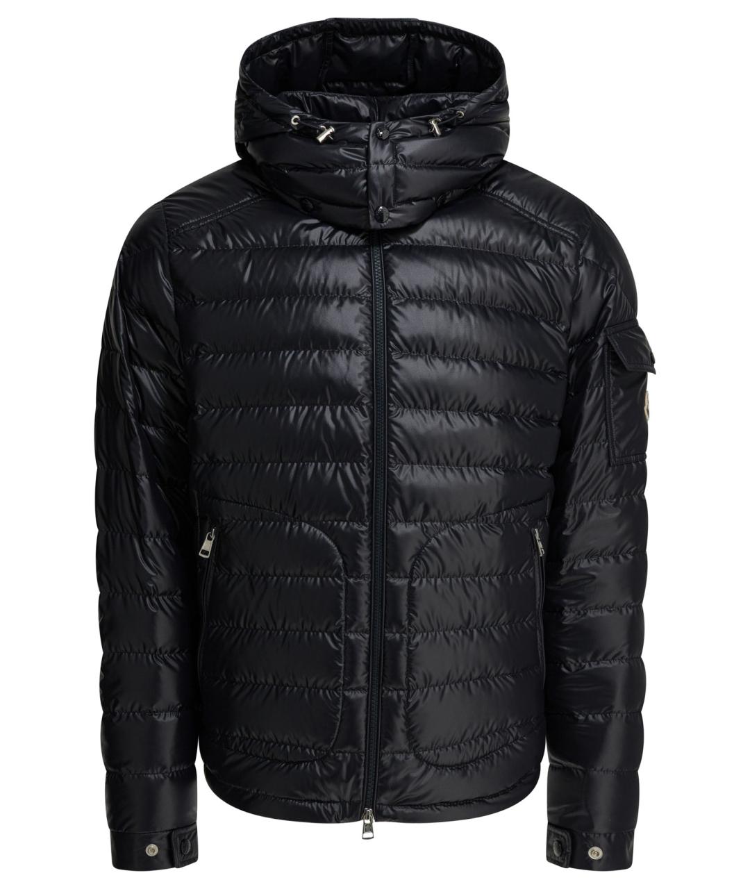 MONCLER Синяя полиэстеровая куртка, фото 1