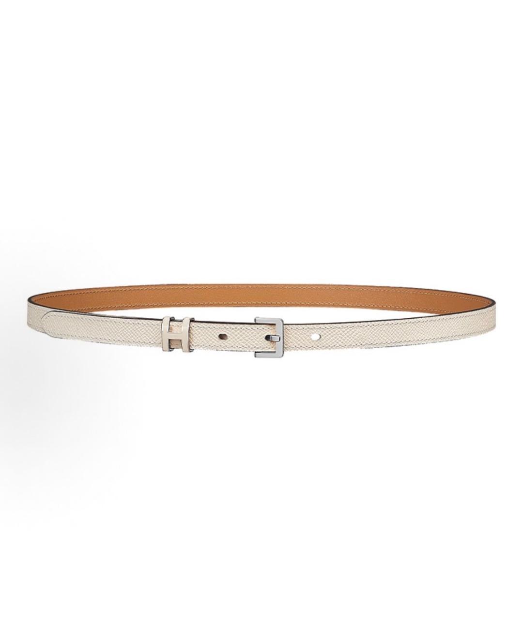 HERMES Белый ремень, фото 1