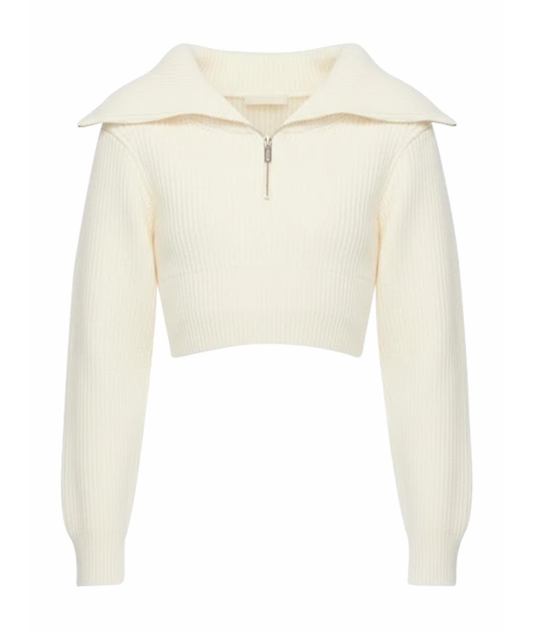 JACQUEMUS Бежевый шерстяной джемпер / свитер, фото 1