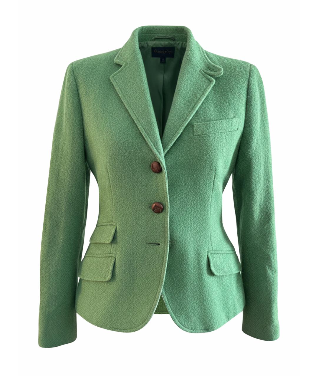 RALPH LAUREN Зеленый шерстяной жакет/пиджак, фото 9