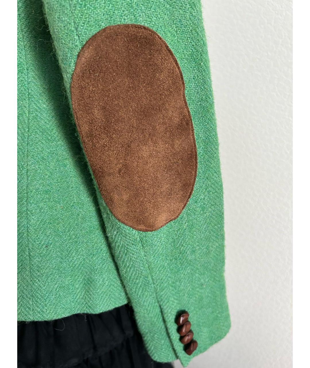 RALPH LAUREN Зеленый шерстяной жакет/пиджак, фото 7