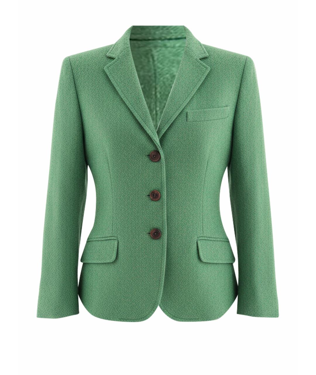 RALPH LAUREN Зеленый шерстяной жакет/пиджак, фото 1