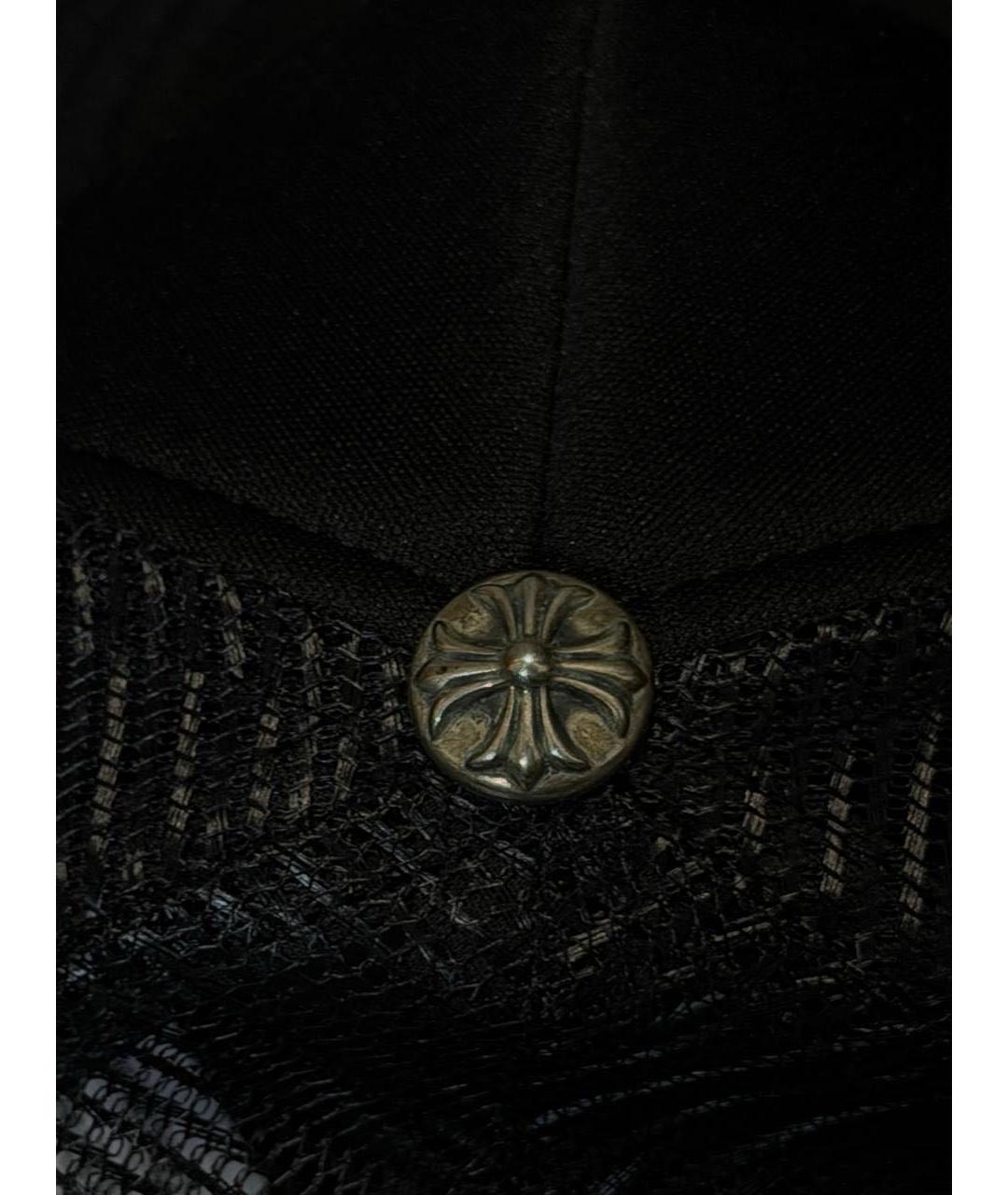 CHROME HEARTS Черная хлопковая кепка/бейсболка, фото 5