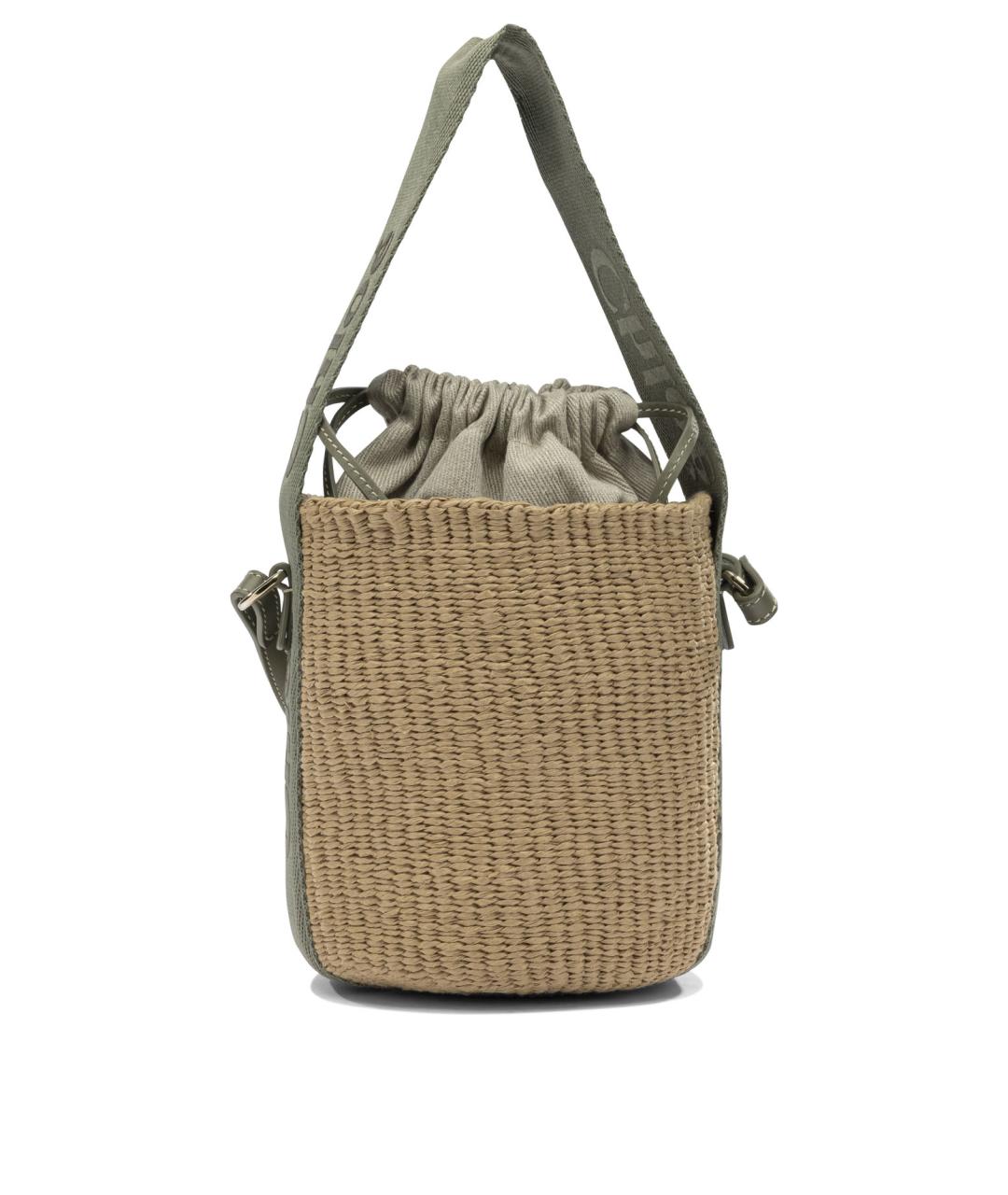 CHLOE Бежевая пелетеная сумка через плечо, фото 1