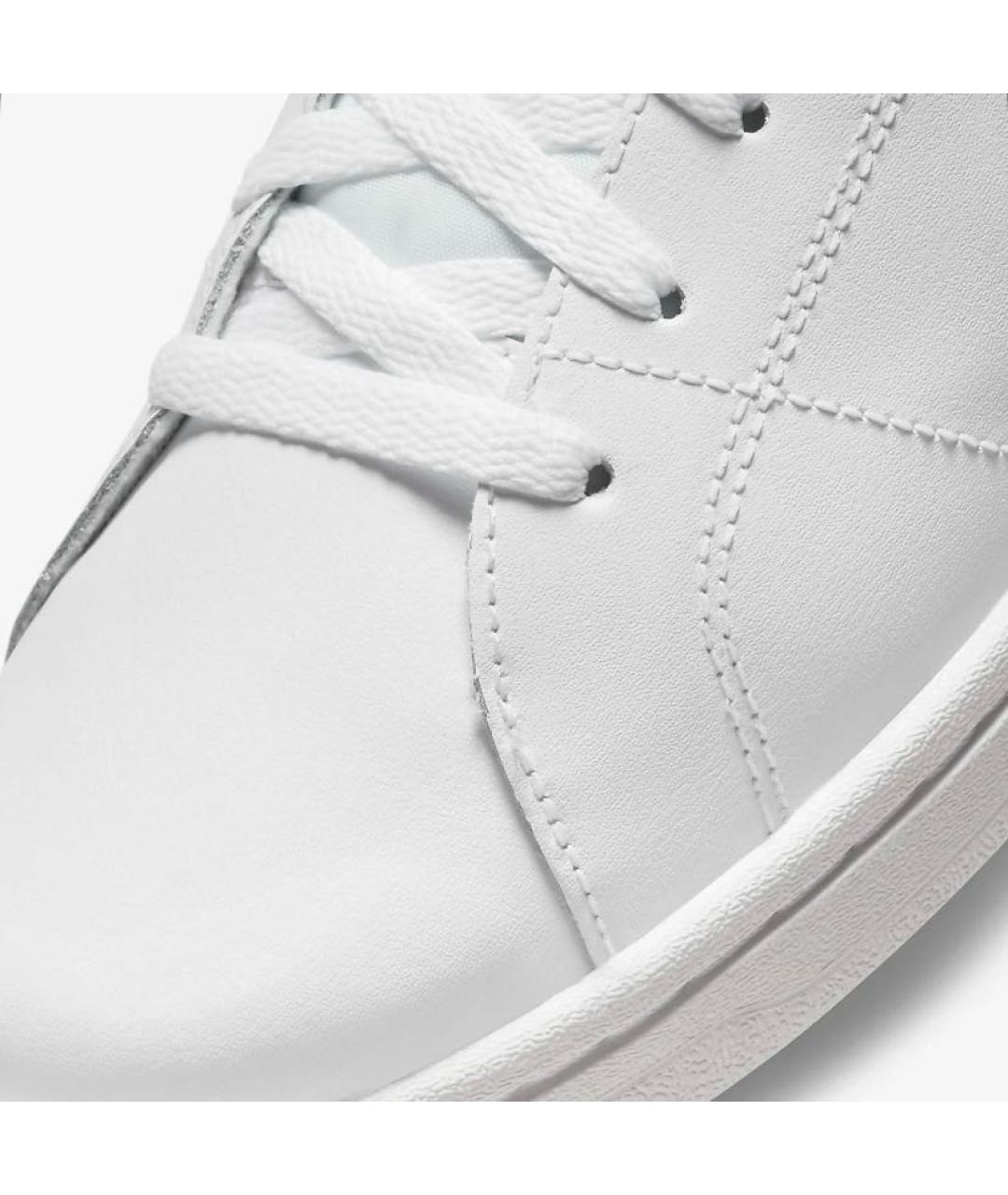 NIKE Белые кожаные низкие кроссовки / кеды, фото 5