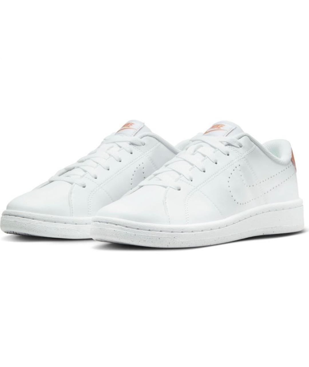 NIKE Белые кожаные низкие кроссовки / кеды, фото 2