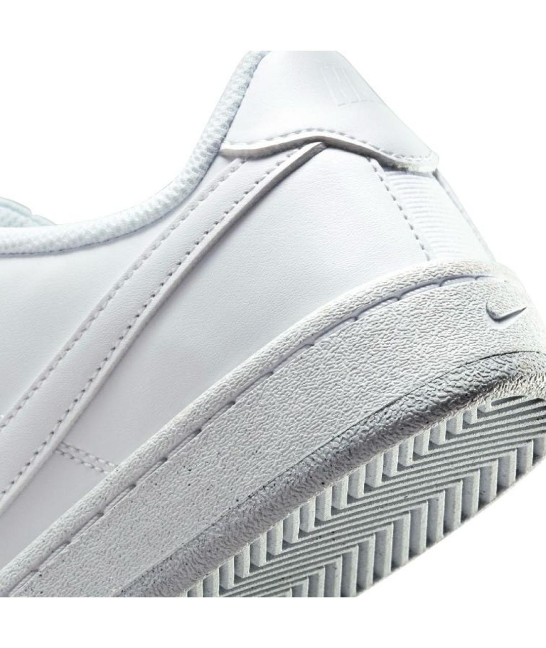 NIKE Белые кожаные низкие кроссовки / кеды, фото 4