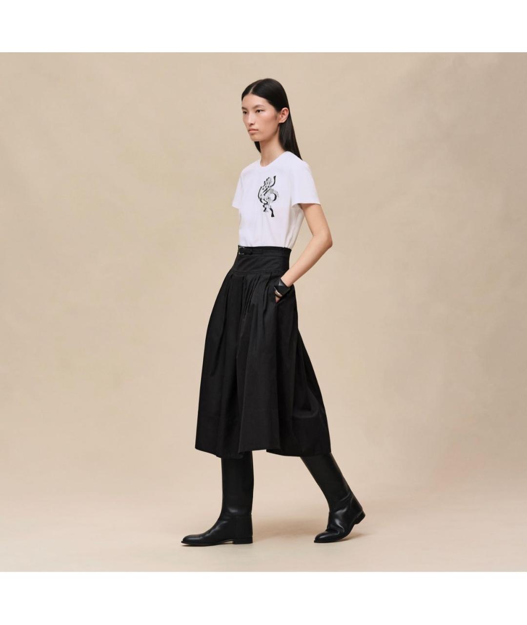 HERMES Белая хлопковая футболка, фото 4