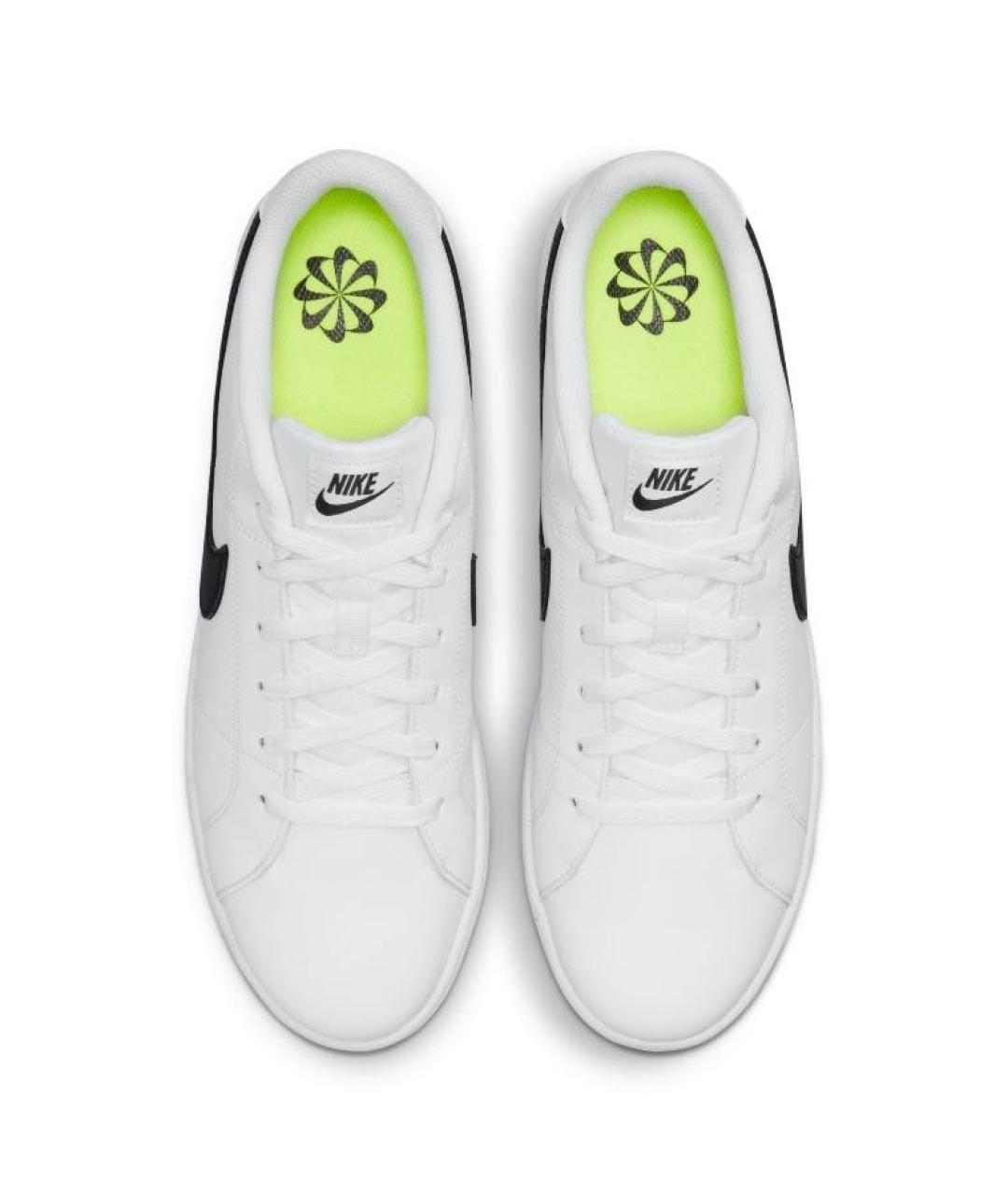 NIKE Белые кожаные низкие кроссовки / кеды, фото 4