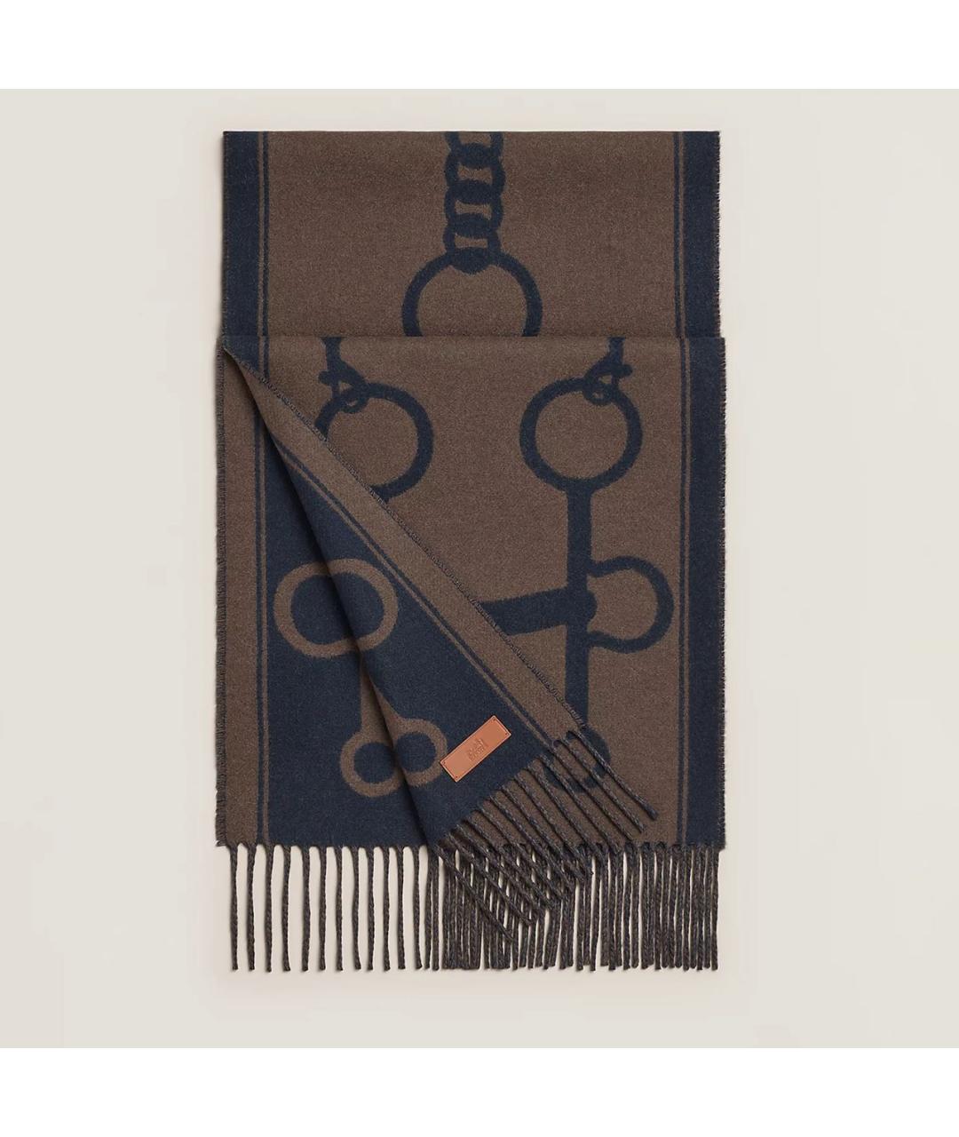 HERMES Мульти кашемировый шарф, фото 5