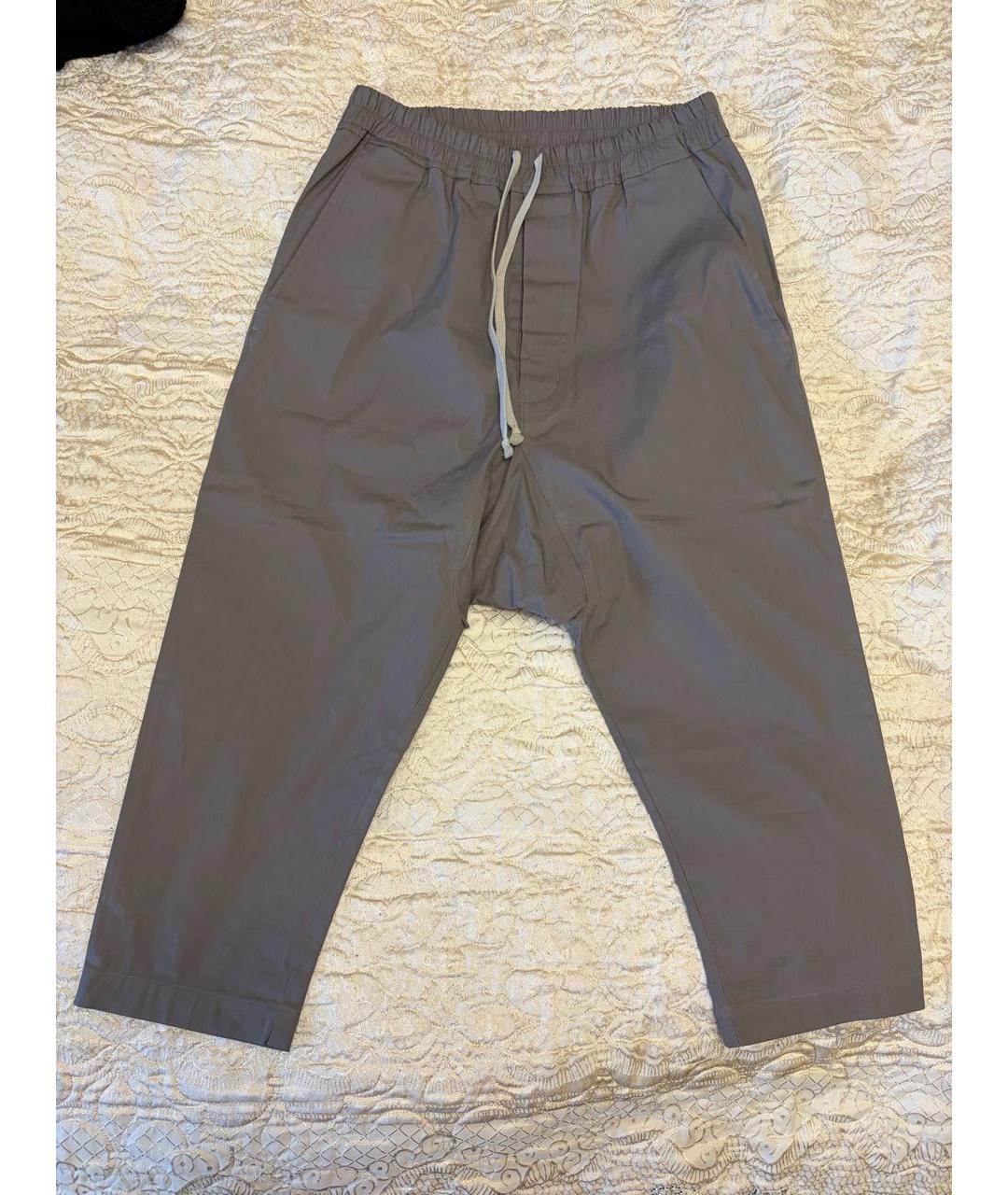 RICK OWENS Хлопковые повседневные брюки, фото 6