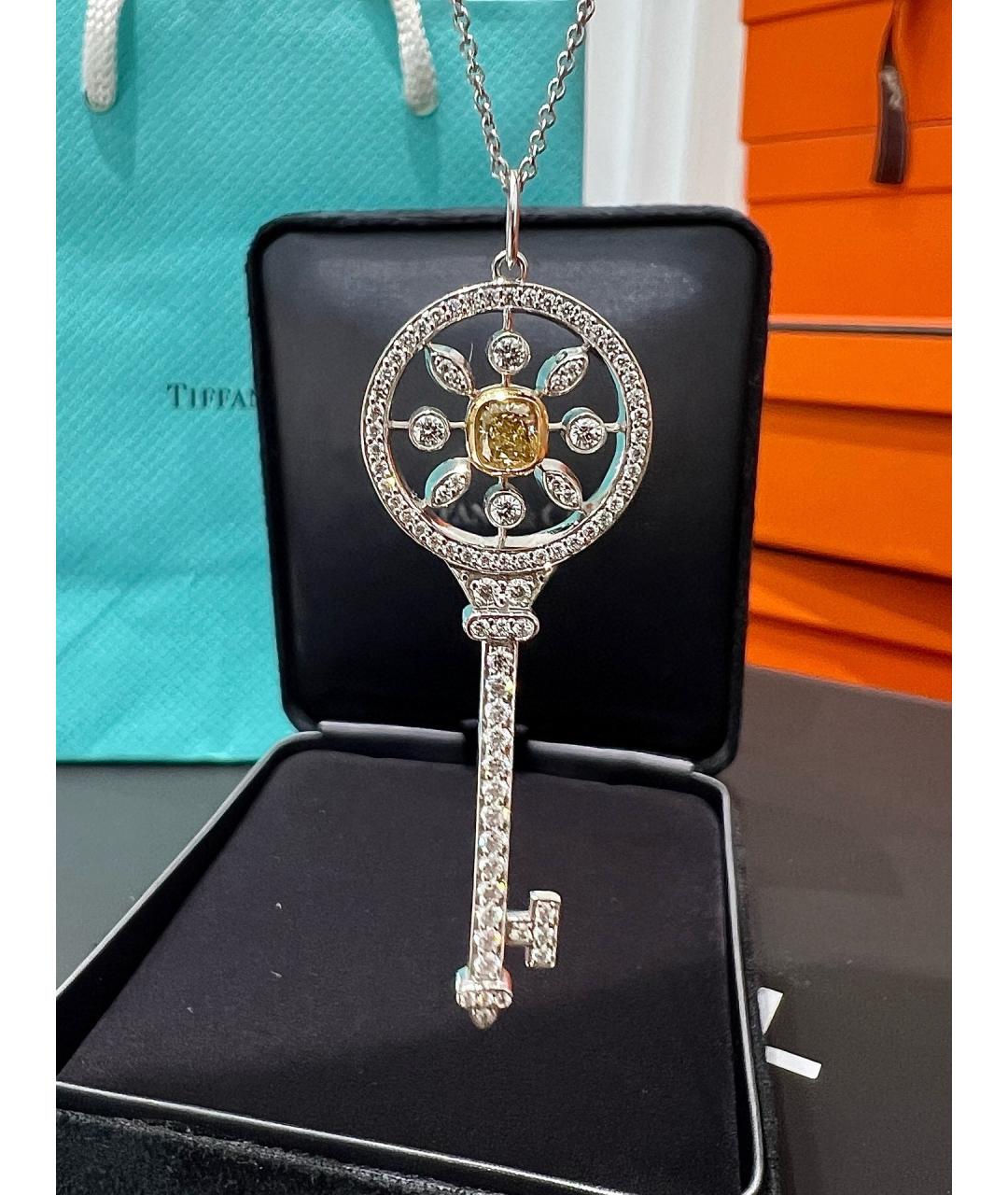 TIFFANY&CO Серебряное платиновое колье, фото 4