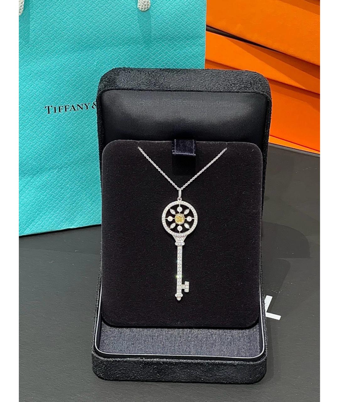 TIFFANY&CO Серебряное платиновое колье, фото 5