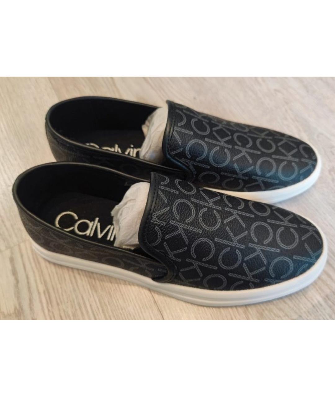 CALVIN KLEIN Черные слипоны, фото 3