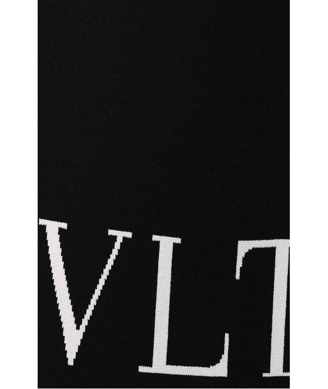 VALENTINO Черная вискозная юбка миди, фото 4