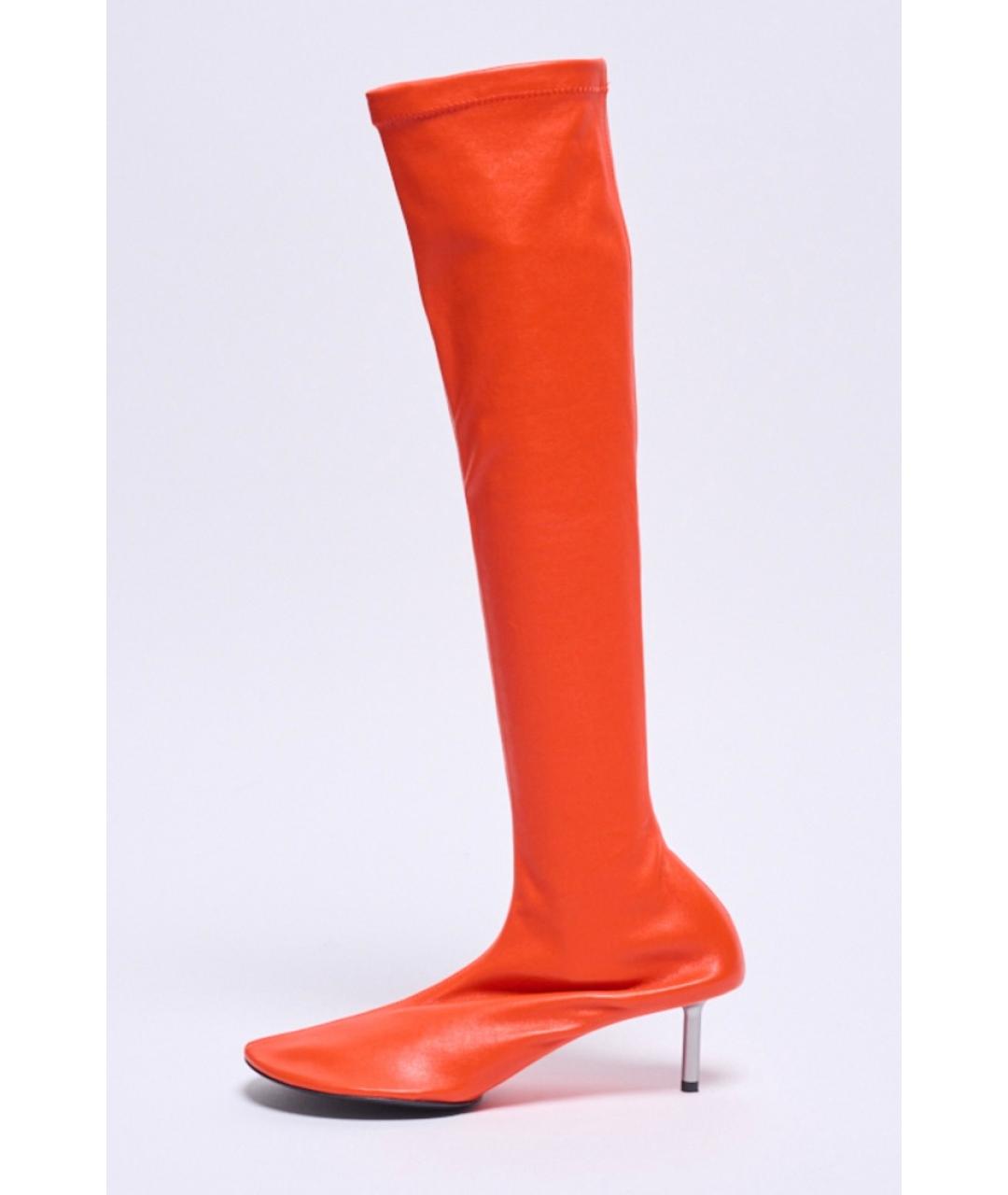 JIL SANDER Красные кожаные сапоги, фото 8