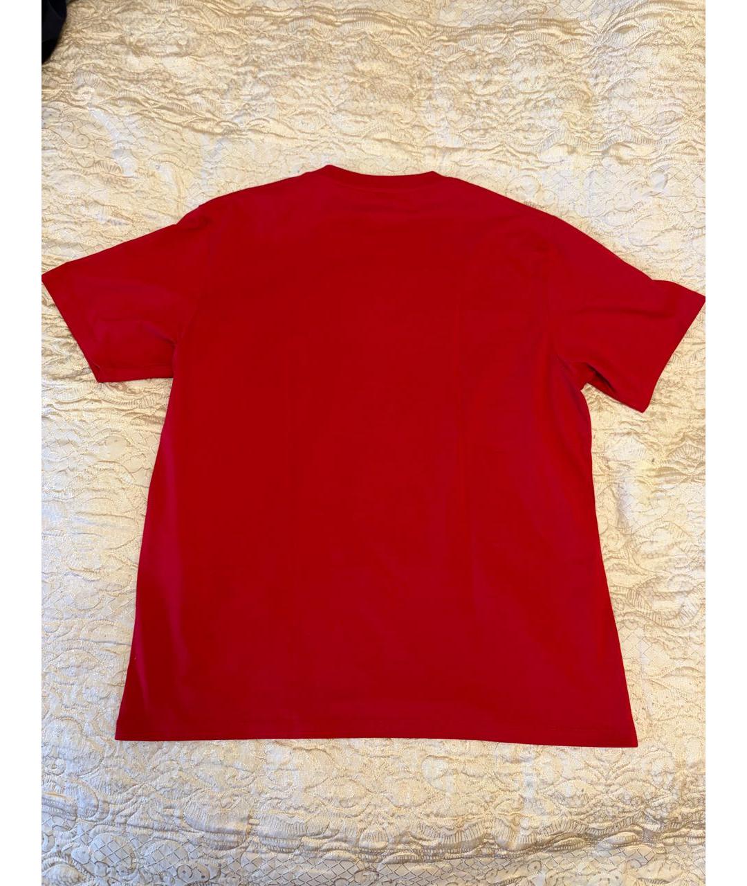 LOEWE Красная хлопковая футболка, фото 3