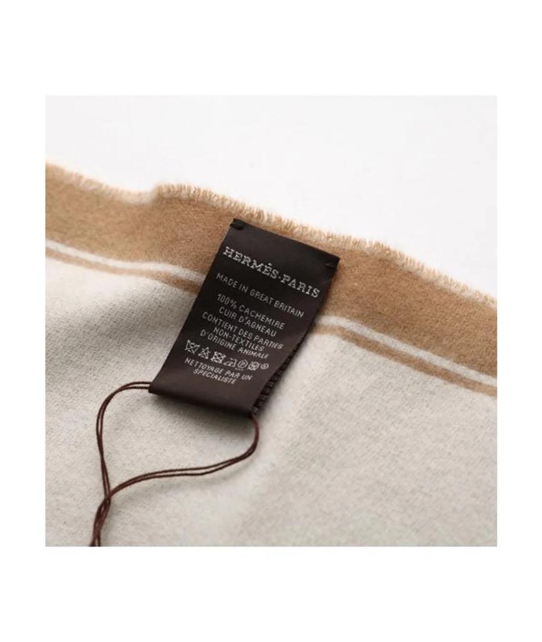 HERMES Мульти кашемировый шарф, фото 5