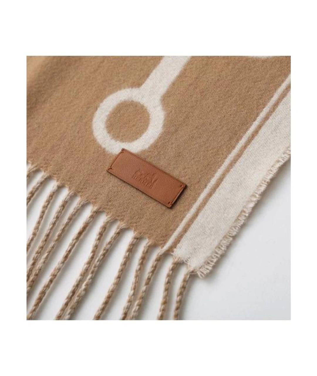 HERMES Мульти кашемировый шарф, фото 4