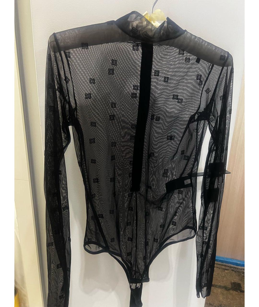GIVENCHY Черная сетчатая блузы, фото 2