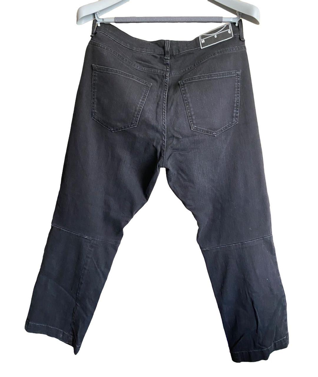 ALEXANDER MCQUEEN Черные хлопковые прямые джинсы, фото 2