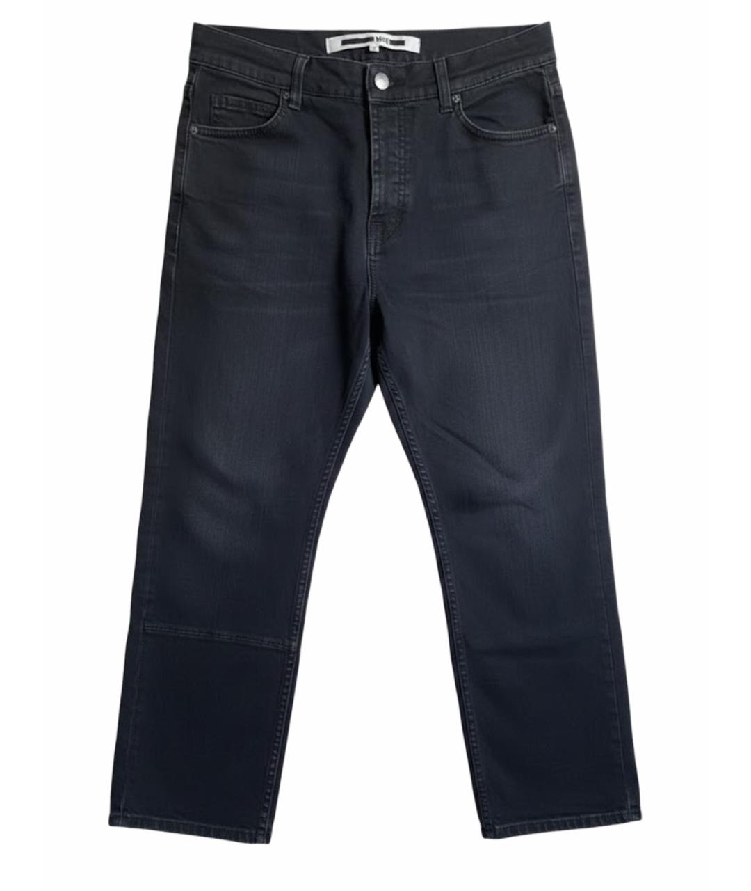 ALEXANDER MCQUEEN Черные хлопковые прямые джинсы, фото 1