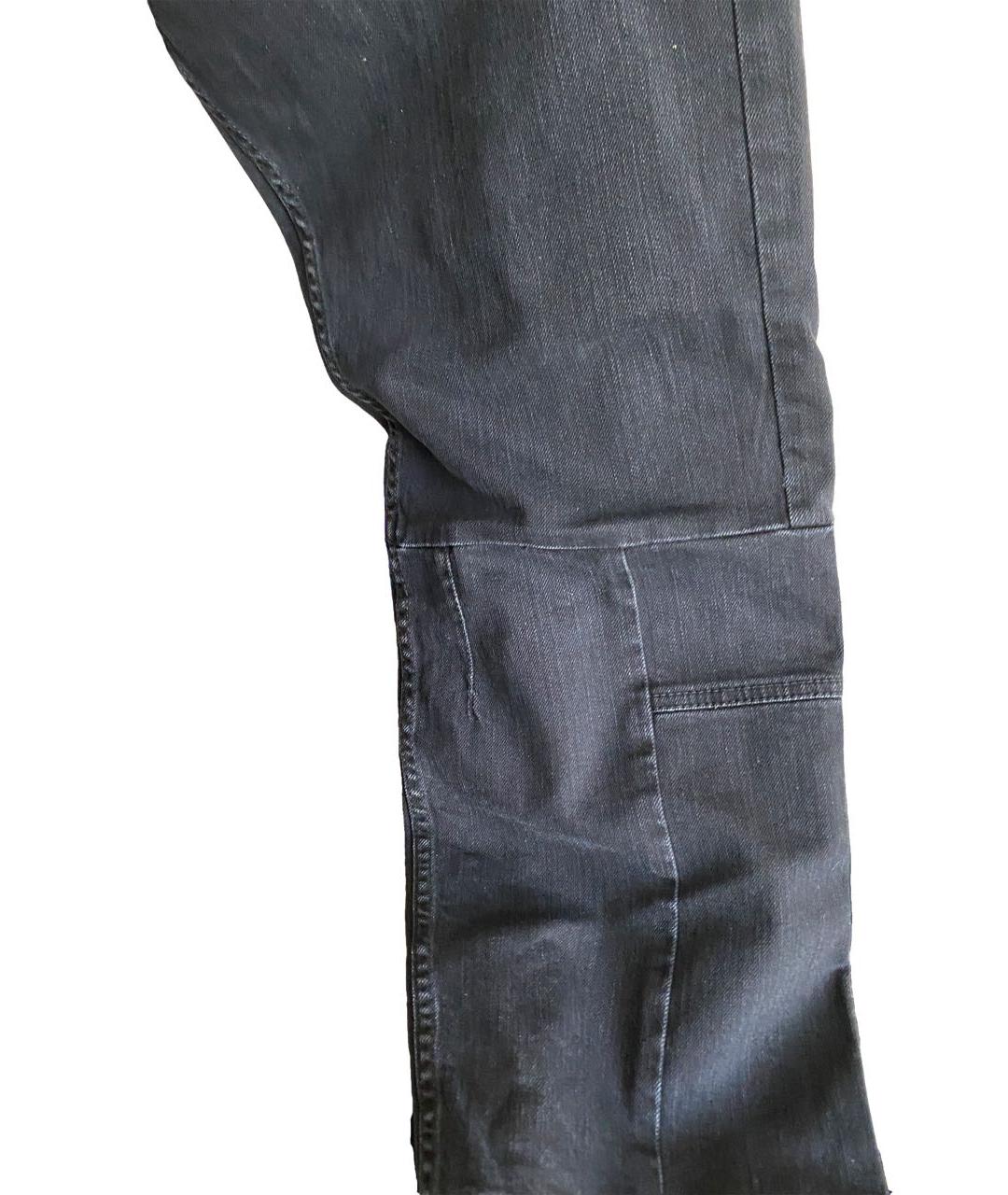 ALEXANDER MCQUEEN Черные хлопковые прямые джинсы, фото 4