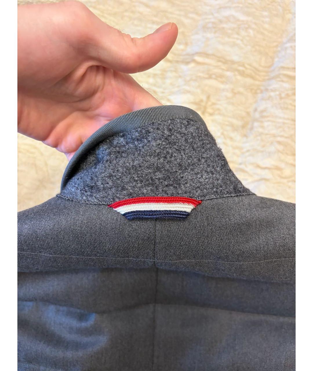 MONCLER Серый шерстяной жилет, фото 3