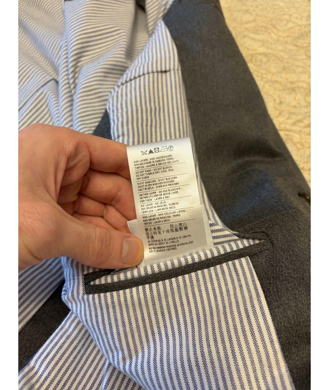 MONCLER Серый шерстяной жилет, фото 8