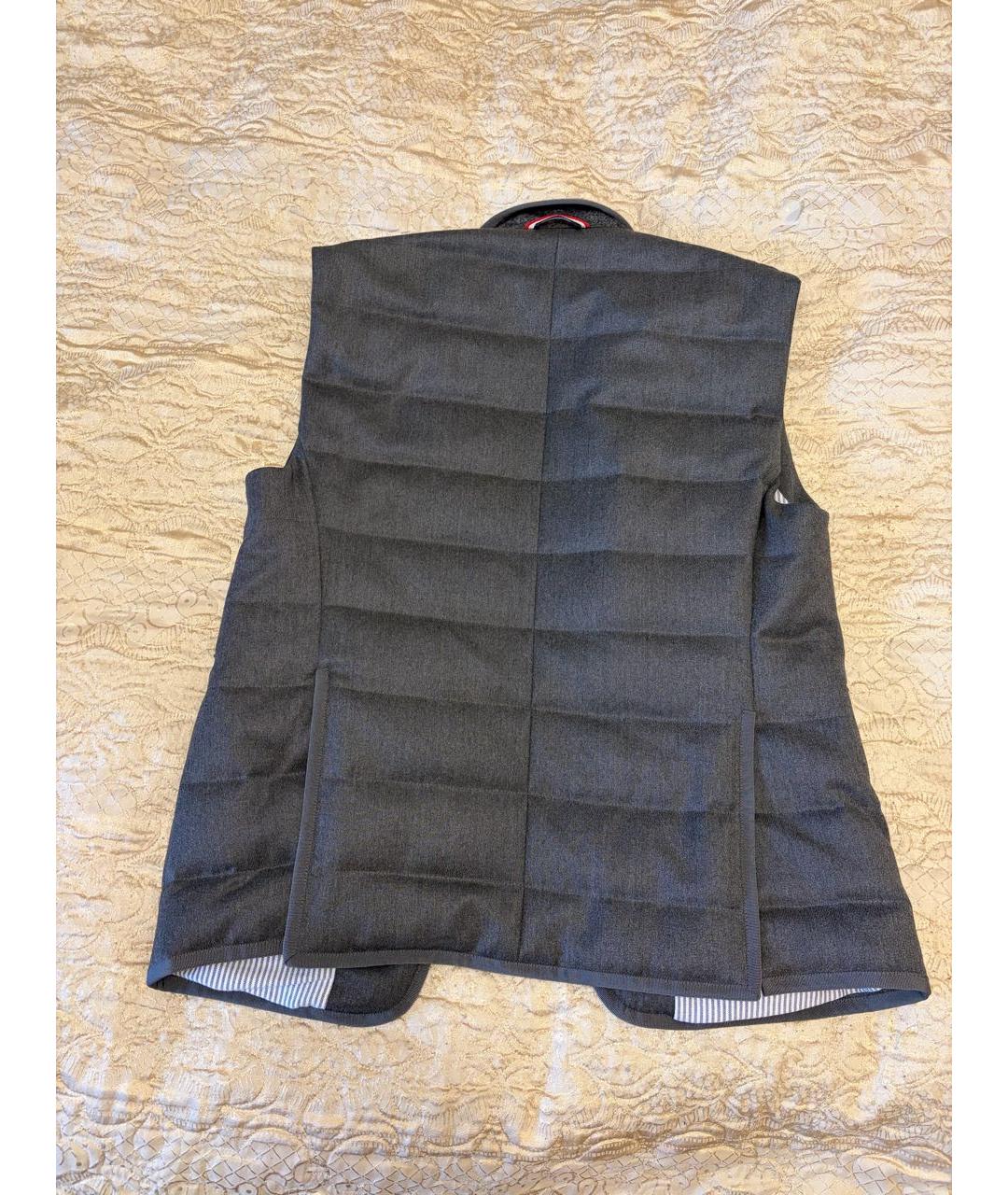 MONCLER Серый шерстяной жилет, фото 2